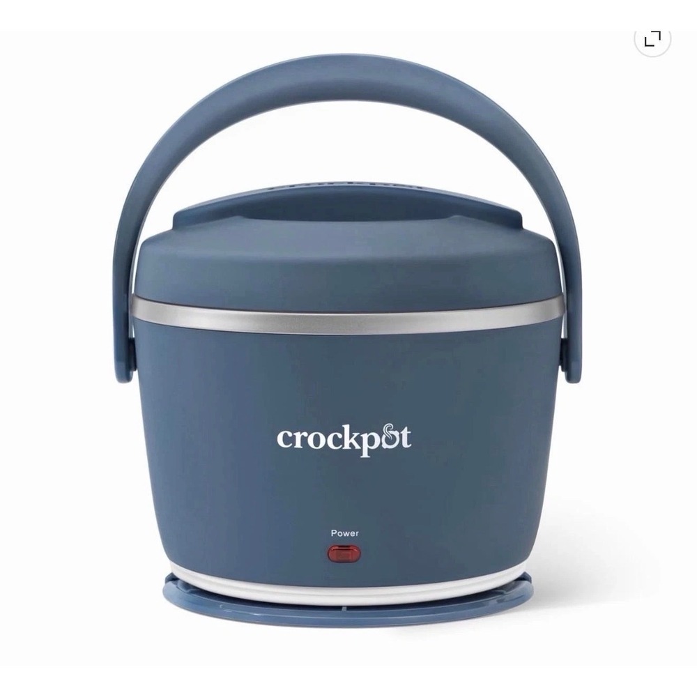Crockpot Lunch Crock 20oz Portable Personal Food Warmer Faded Blue NEW!